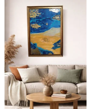 Tableau porte marocaine fait main – Décoration murale artisanale